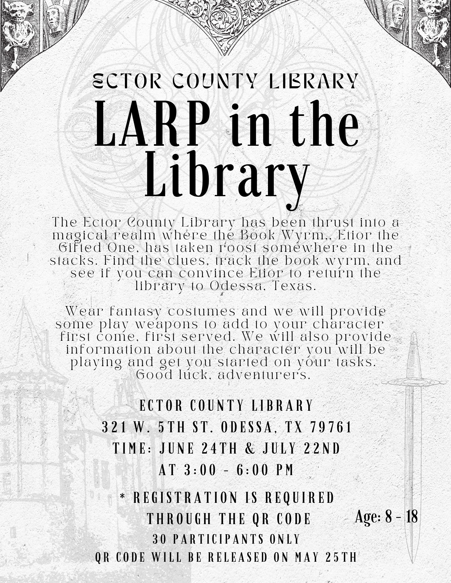 Larp of the Library in Odessa, TX