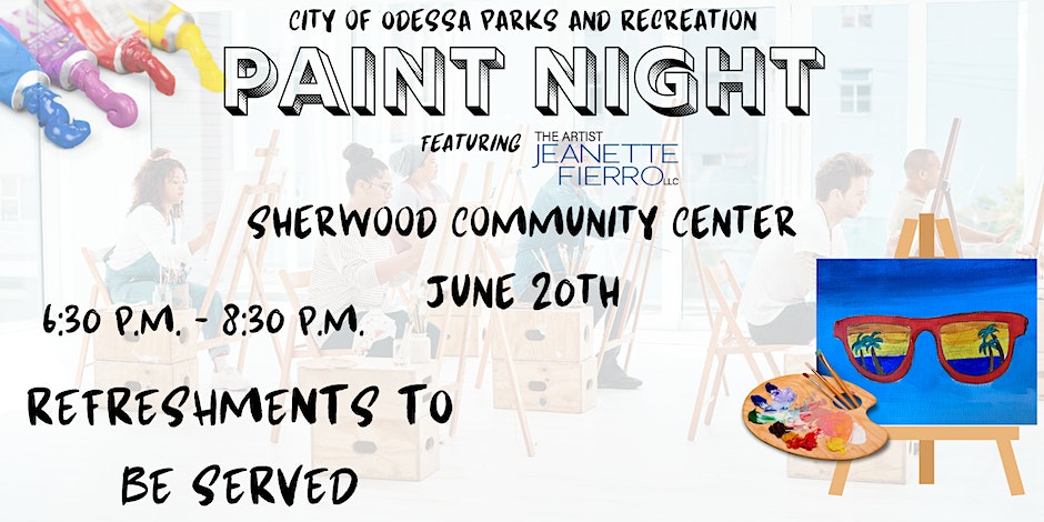 City of Odessa Parks and Recreation Paint Night