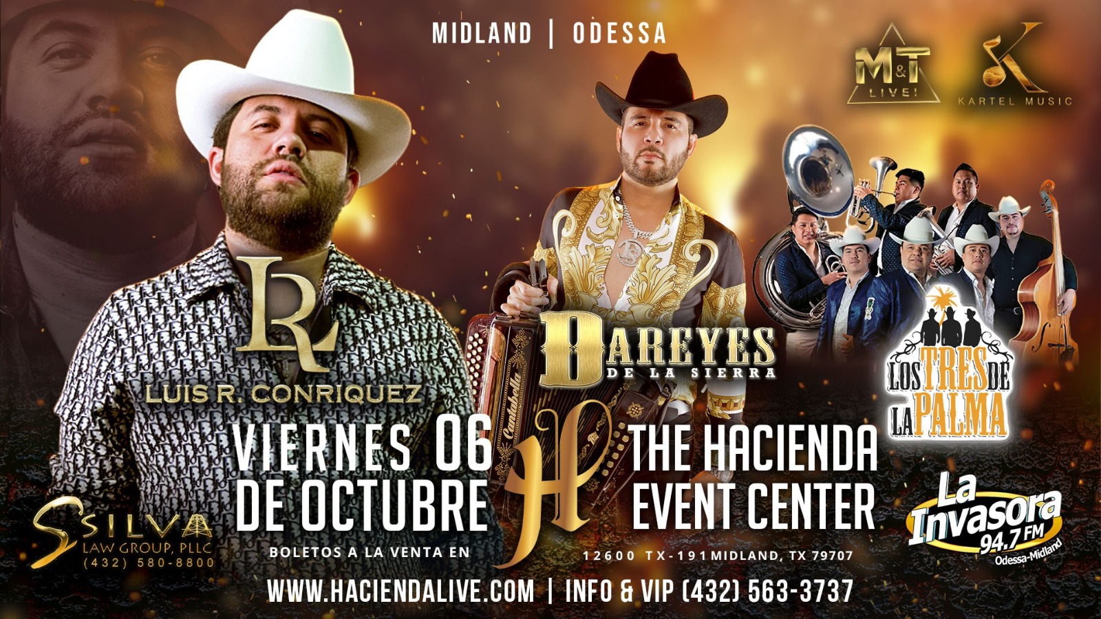 Luis R Conriquez at La Hacienda Event Center on October 6, 2023