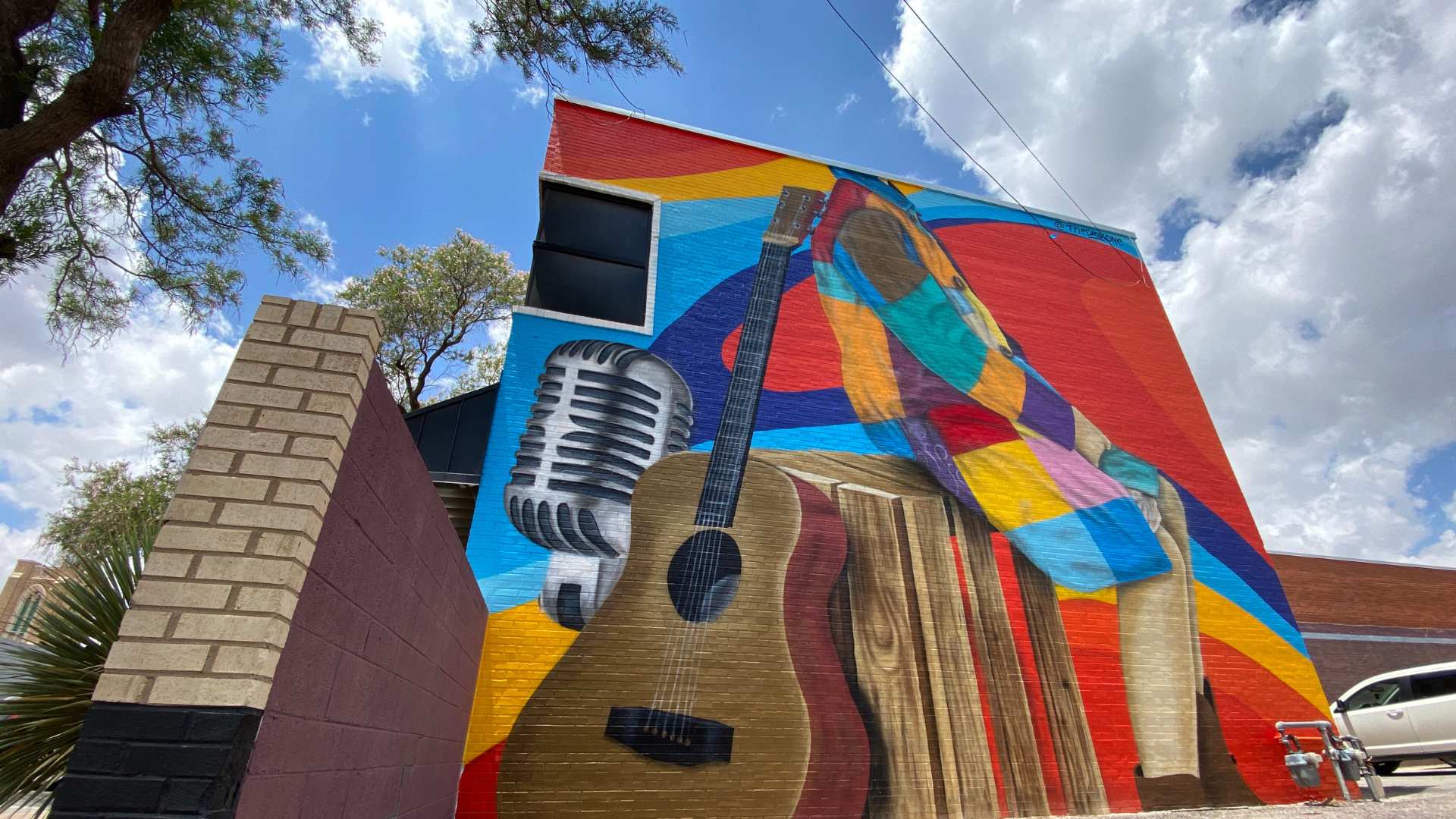 Coats of Many Colors Mural by Jeremy Flores in Odessa, TX