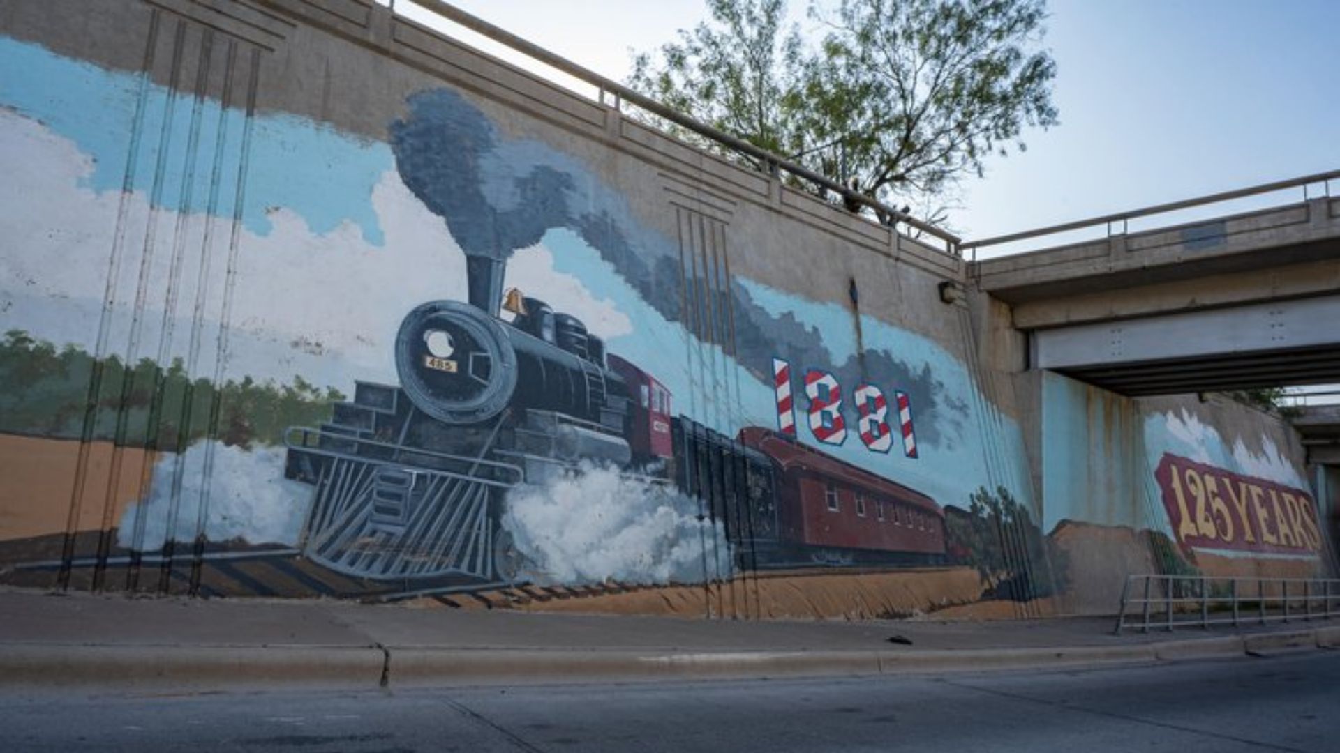 Whistlestop Mural in Odessa, Texas