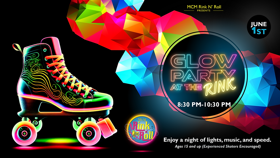 Glow Party At The Rink at the Music City Mall in Odessa, TX