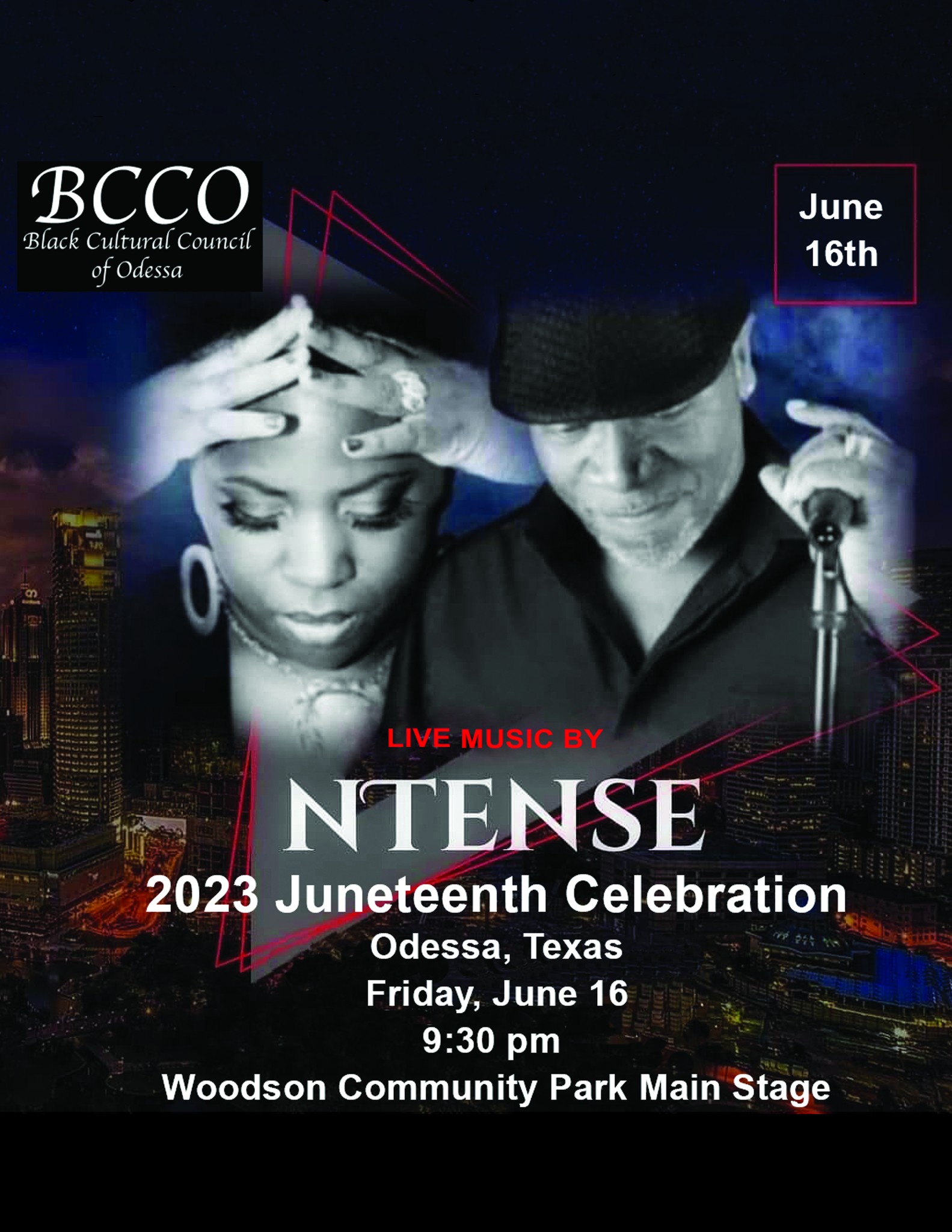 Live Music By NTENSE at Juneteenth Celebration in Odessa, TX