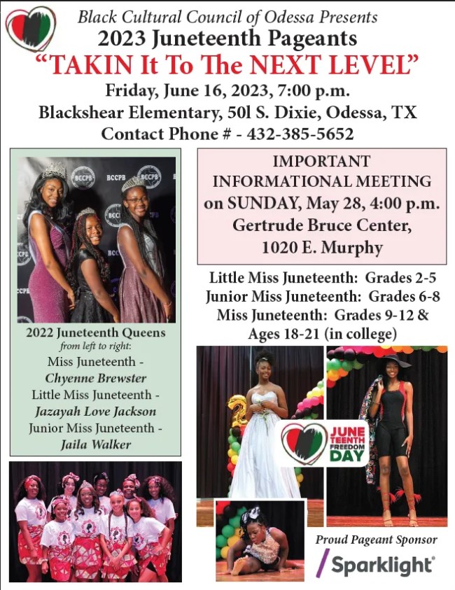 2023 Juneteenth Pageant in Odessa, TX