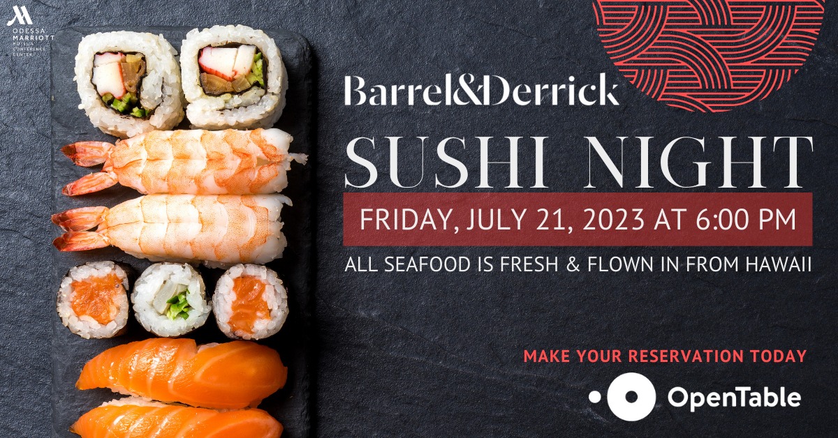 Sushi Night at Barrel & Derrick