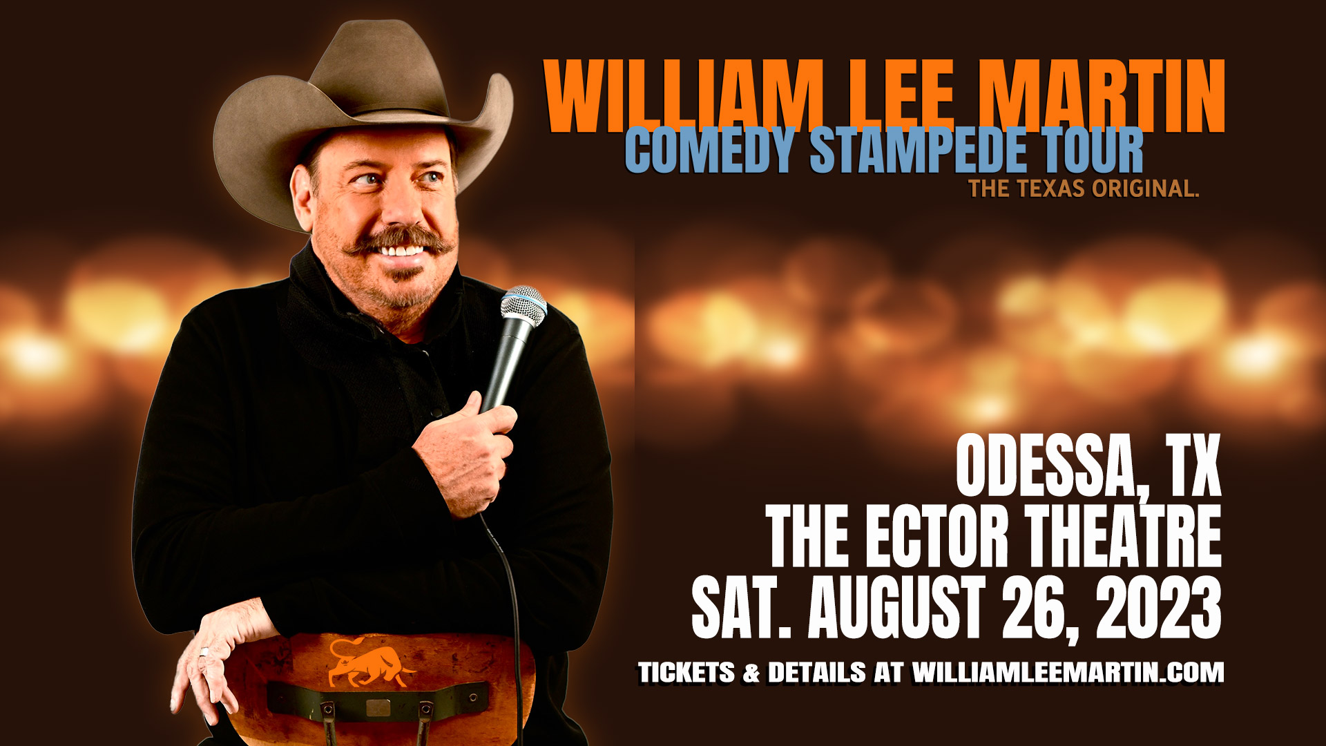 William Lee Martin's Comedy Stamped Tour in Odessa, TX on August 26, 2023