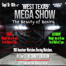 West TX Mega Show -The Beauty of Boxing at The Ector Coliseum on Sept. 15, 2023 in Odessa, TX