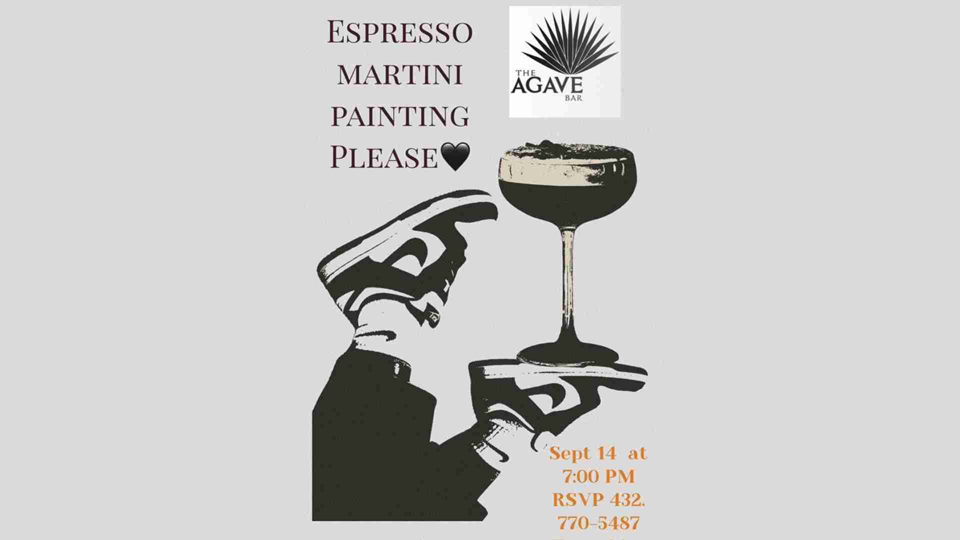 Espresso Martini Painting at The Agave Bar on Sept. 14, 2023 in Odessa, TX