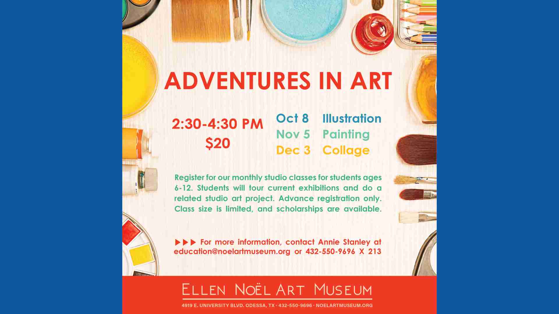 Adventures in Art at Noel Art Museum on October 8, 2023 in Odessa, TX