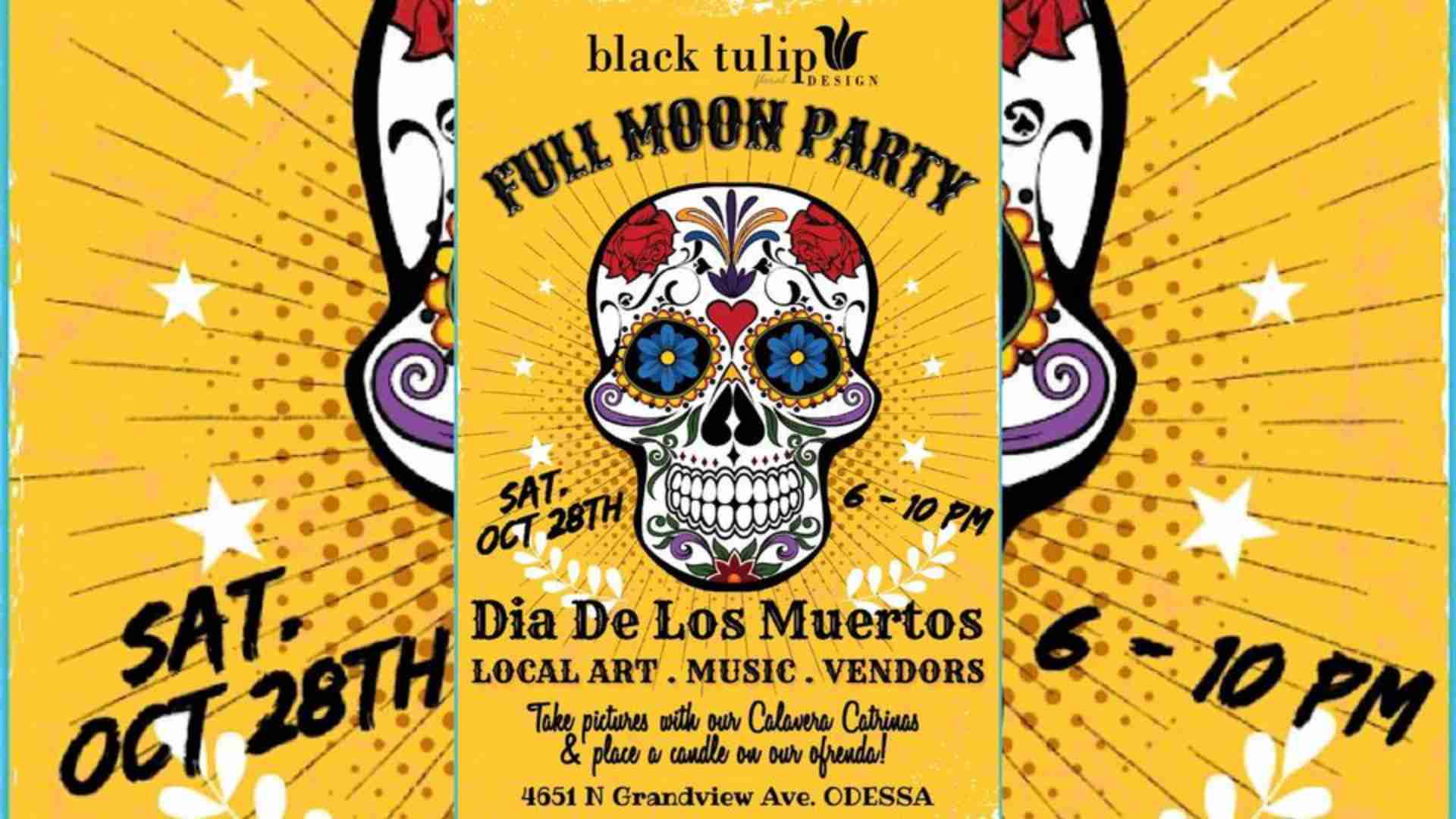 Full Moon Party at Black Tulip Design on October 28, 2023 in Odessa, TX