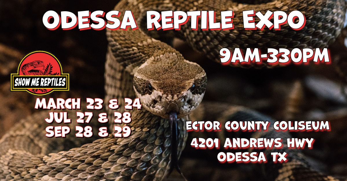 Odessa Reptile Expo at the Ector County Coliseum in Odessa, TX on March 23 & 24