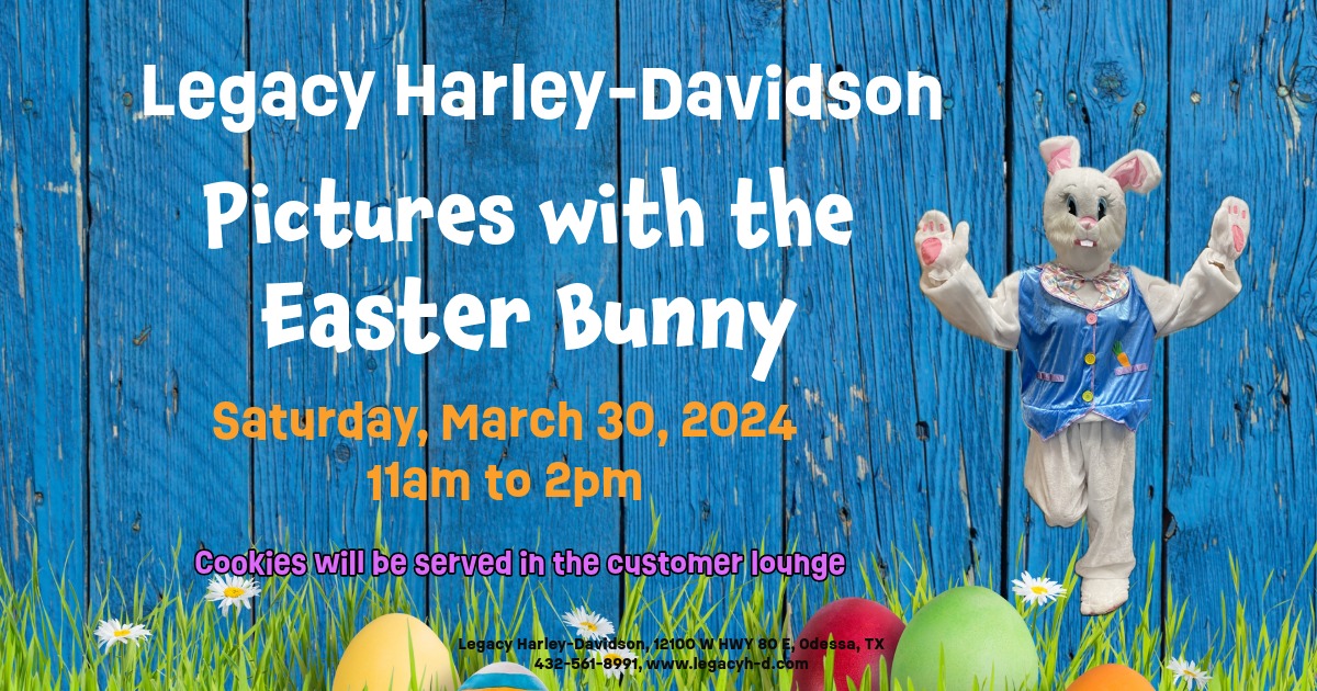 Legacy Harley-Davidson - Pictures with the Easter Bunny