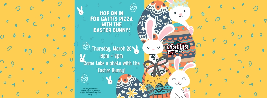 Mr. Gattis - Pizza with the Easter Bunny at Mr. Gatti's