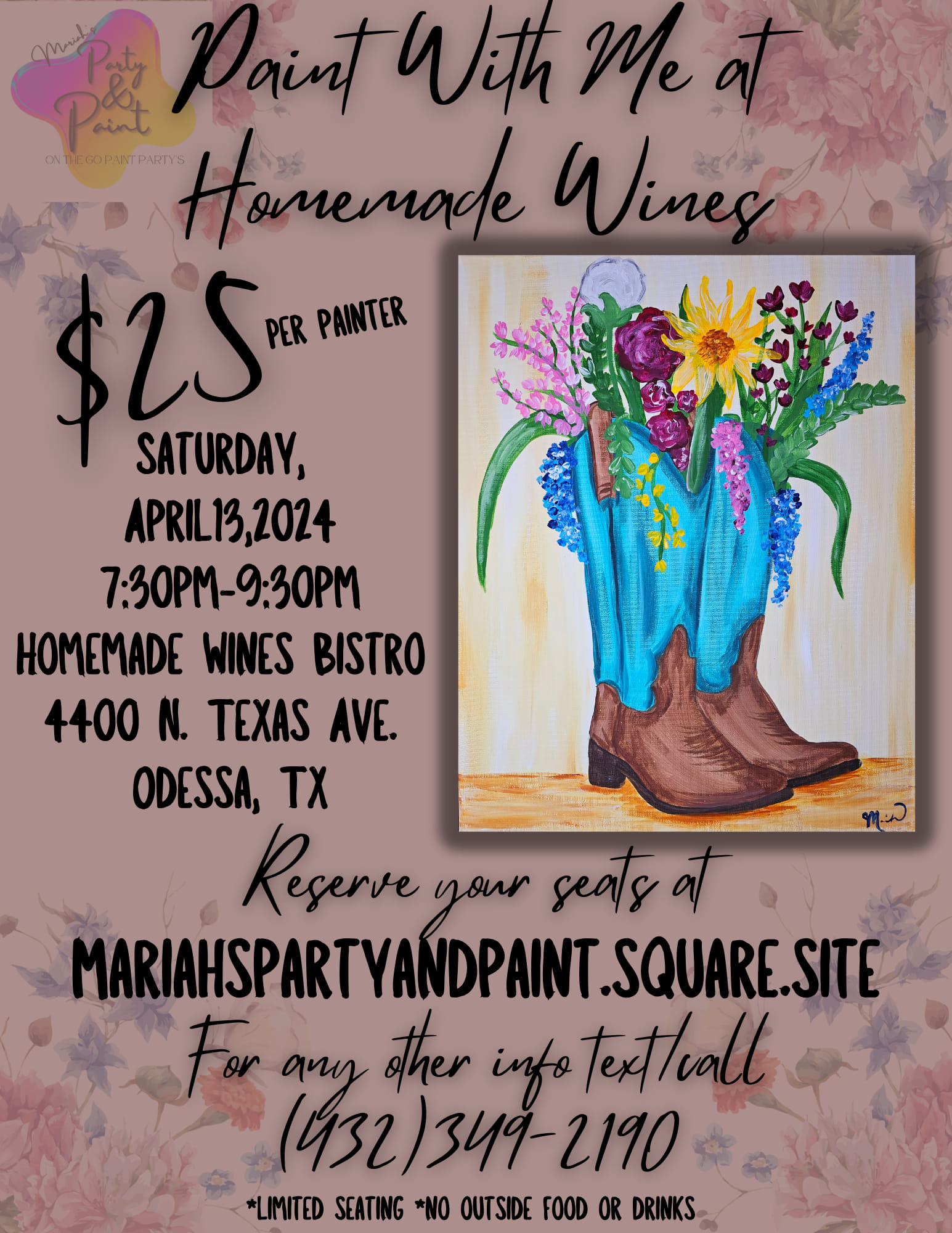 Paint With Me at Homemade Wines